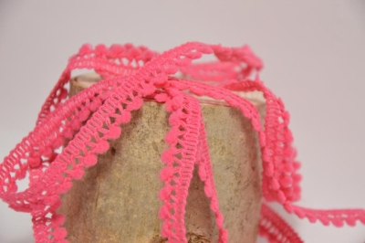 Mini Pompomborte 10mm pink